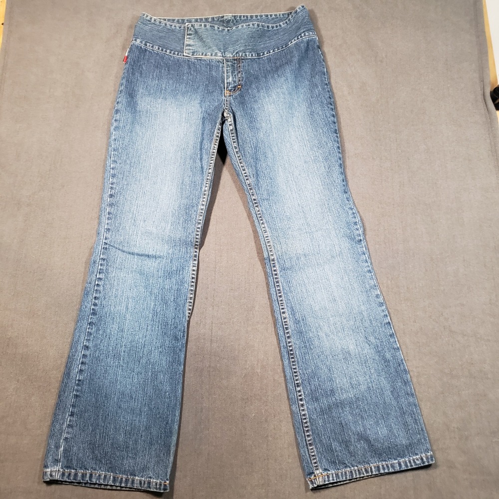 Tommy Jeans Bootcut Jeans Womens 13 Blue Vintage Y2K Wide Waistband RAY-BGJ‎
